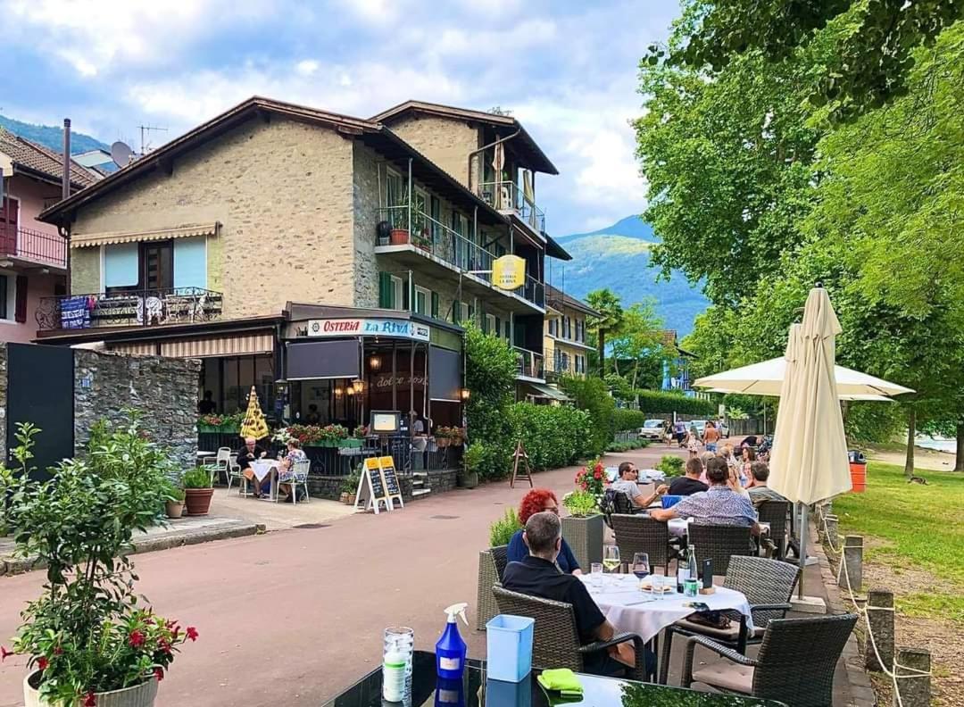 Osteria La Riva 호텔 Minusio 외부 사진